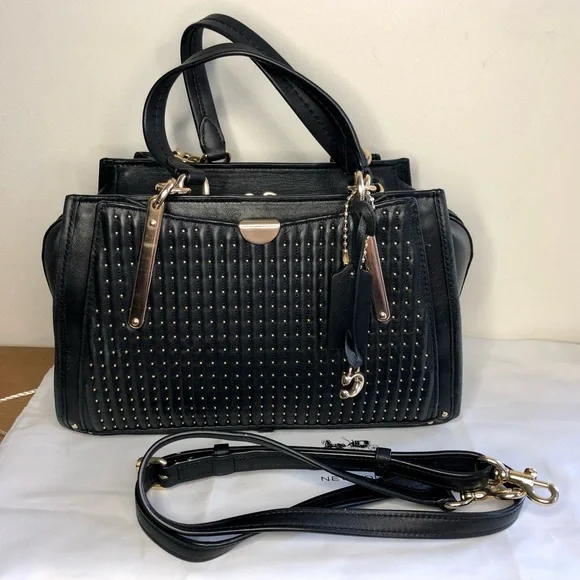 S⭕️LD‼️Coach Dreamer with Quilting and Rivets Black - Picture 2 of 12